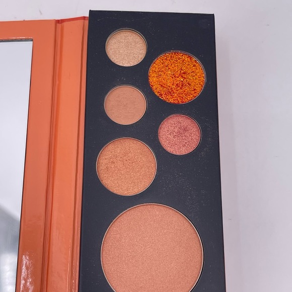 Touch in Sol Fill Up Orange Eye Shadow Palette 9 Colors Mirrored Compact - Picture 3 of 6